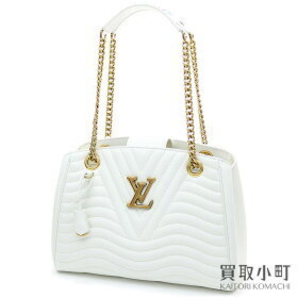 Louis Vuitton New Wave Chain Tote Snow Quilted Calfskin Bag Multicolor LV
